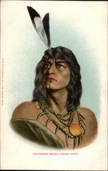 California Modoo Indian Chief Postcard