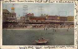 View from Steel Pier Postcard