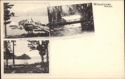 Silver Beach, Whatcom Creek Falls & Lake Whatcom Washington Postcard Postcard