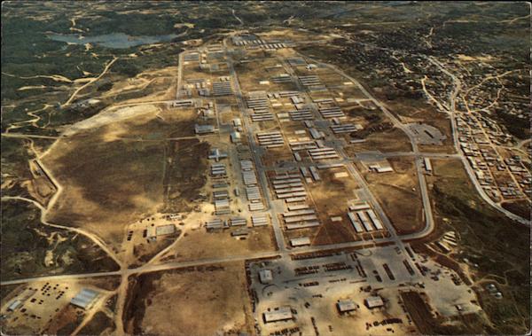 Aerial View Of Marines Camp Hansen Japan