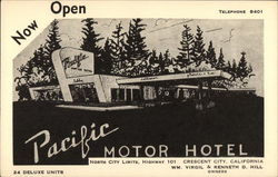 Pacific Motor Hotel Postcard