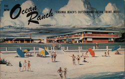 The New Ocean Ranch Motel Postcard