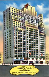 Hotel Dixie in New York City Postcard Postcard