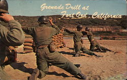 Greande Drill Fort Ord, CA Postcard Postcard