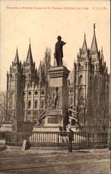 Monument to Brigham Young and the Pioneers Postcard