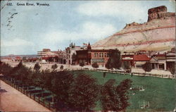 View of Main Street Green River, WY Postcard Postcard