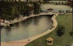 View of the Lakes, Willow Grove Postcard