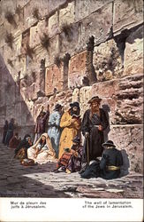 The Wall of Lamentation of the Jews Postcard