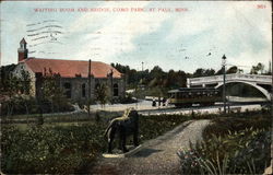 Waiting Room and Bridge, Como Park Postcard