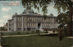 Stockton High School - San Joaquin Co Postcard