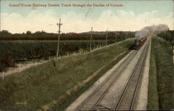 Grand Trunk Railway Double Track Postcard