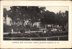 Georgia Row Cottages White Sulphur Springs, WV Postcard Postcard