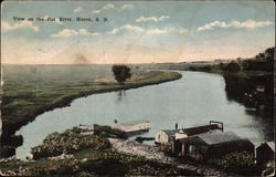 View on the Jim River Postcard