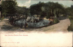 Seal Grotto, Lincoln Park Chicago, IL Postcard Postcard