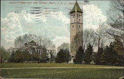 Campanile and Central Hall, I.S.C> Postcard