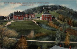 Pinnacle Hills, showing Rochester Orphan Asylum New York Postcard Postcard