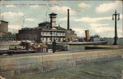 Fireboat "New Yorker", Battery Landing Postcard