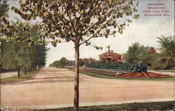 Newberry Boulevard from Lake Park Postcard