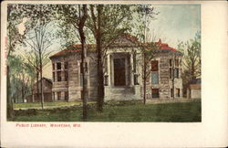 Public Library Postcard