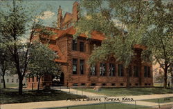 Public Library Topeka, KS Postcard Postcard