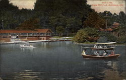 Boat Lake, Druid Hill Park Postcard