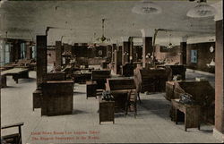 Local News Room, Los Angeles Times California Postcard Postcard