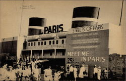 A Century of Progress, Streets of Paris, 1933 Postcard