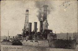 USS Rhode Island Postcard