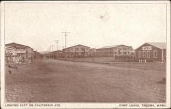 Looking East on California Ave., Camp Lewis Postcard