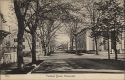 Federal Street Nantucket, MA Postcard Postcard