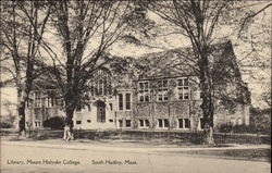 Library Mount Holyoke College Postcard