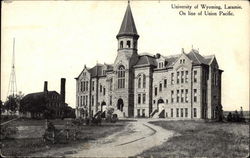 University of Wyoming On Line of Union Pacific Laramie, WY Postcard Postcard