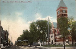 Near the Court House Wausau, WI Postcard Postcard