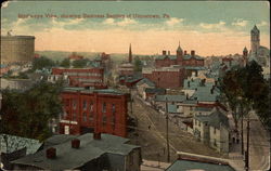 Bird's-eye view, showing Business Section Uniontown, PA Postcard Postcard