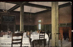 Partial View of Dining Room, Plaza Hotel Postcard