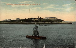 Partridge Island and Bell Buoy Saint John, NB Canada New Brunswick Postcard Postcard