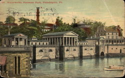 Waterworks, Fairmont Park Philadelphia, PA Postcard Postcard