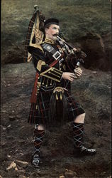 Pip Major Seinforth Highlanders Postcard Postcard