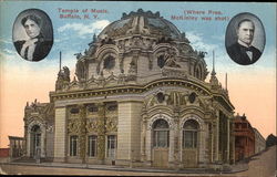 Temple of Music Buffalo, NY Postcard Postcard