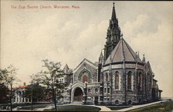 The First Baptist Church Postcard