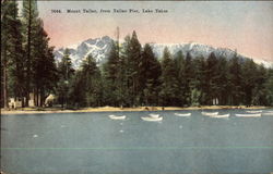 Mount Tallac, from Tallac Pier Lake Tahoe, CA Postcard Postcard