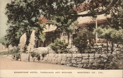 Sandstone Hotel, Tassajara Hot Springs Monterey, CA Postcard Postcard