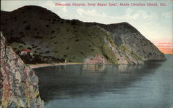 Descanso Canyon, from Sugar Loaf Santa Catalina Island, CA Postcard Postcard