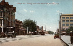 Weber Avenue, Looking East from Hunter Street Postcard