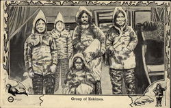 Group of Eskimos Postcard