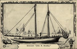 Schooner, "John R. Bradley" Sailboats Postcard Postcard