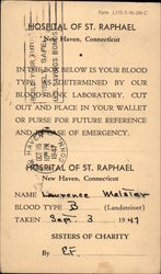 Hospital of St. Raphael New Haven, CT Postcard Postcard