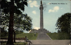 Lee Monument New Orleans, LA Postcard Postcard