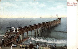 Pier at Santa Barbara Postcard