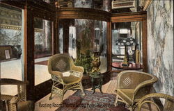 Resting Room, Marble Lobby, Hotel Alexandria Los Angeles, CA Postcard Postcard